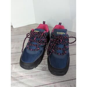 Outdoor Life Ozark Women's Hiking Shoes Navy Blue/Pink Size 7 Low Top Lace Up